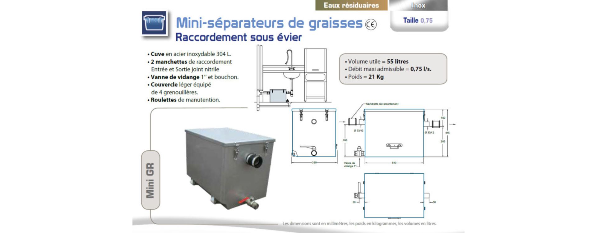 Bac à Graisses Cuisine