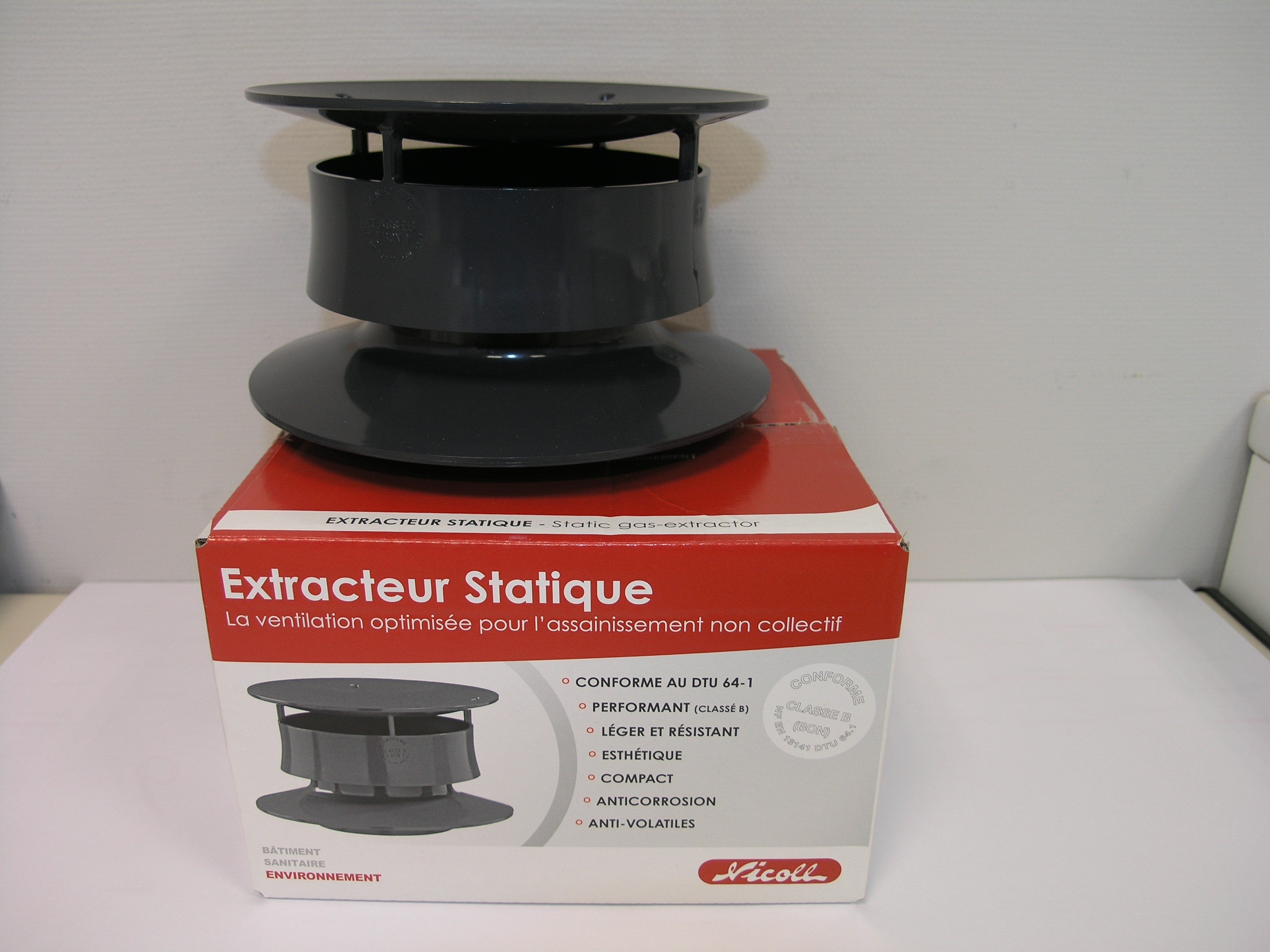 Extracteur statique fosse NICOLL agréé DTU 64.1