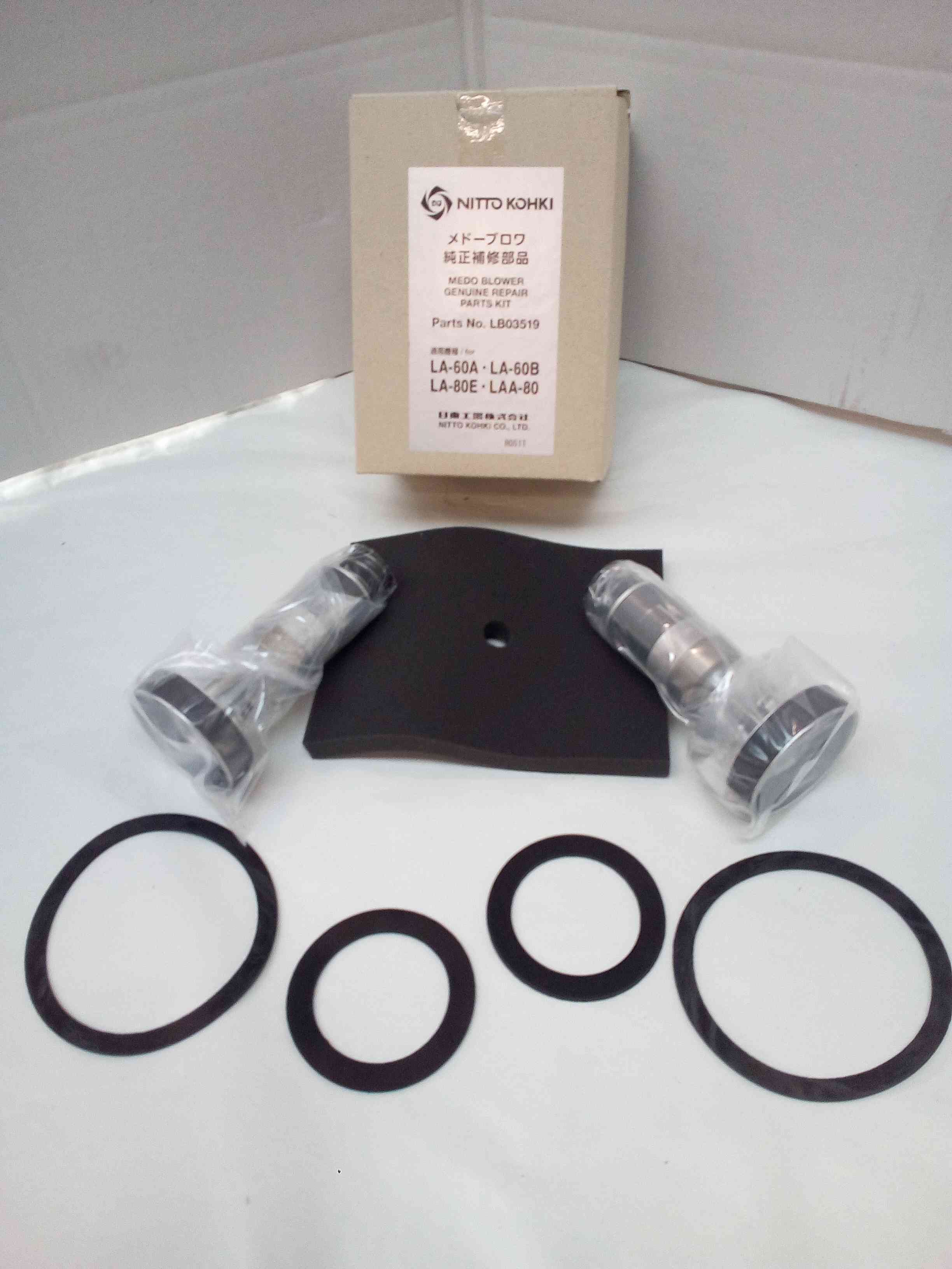 Kit pistons joints et filtre NITTO LA-60B-LA-80E pour réparation compresseur