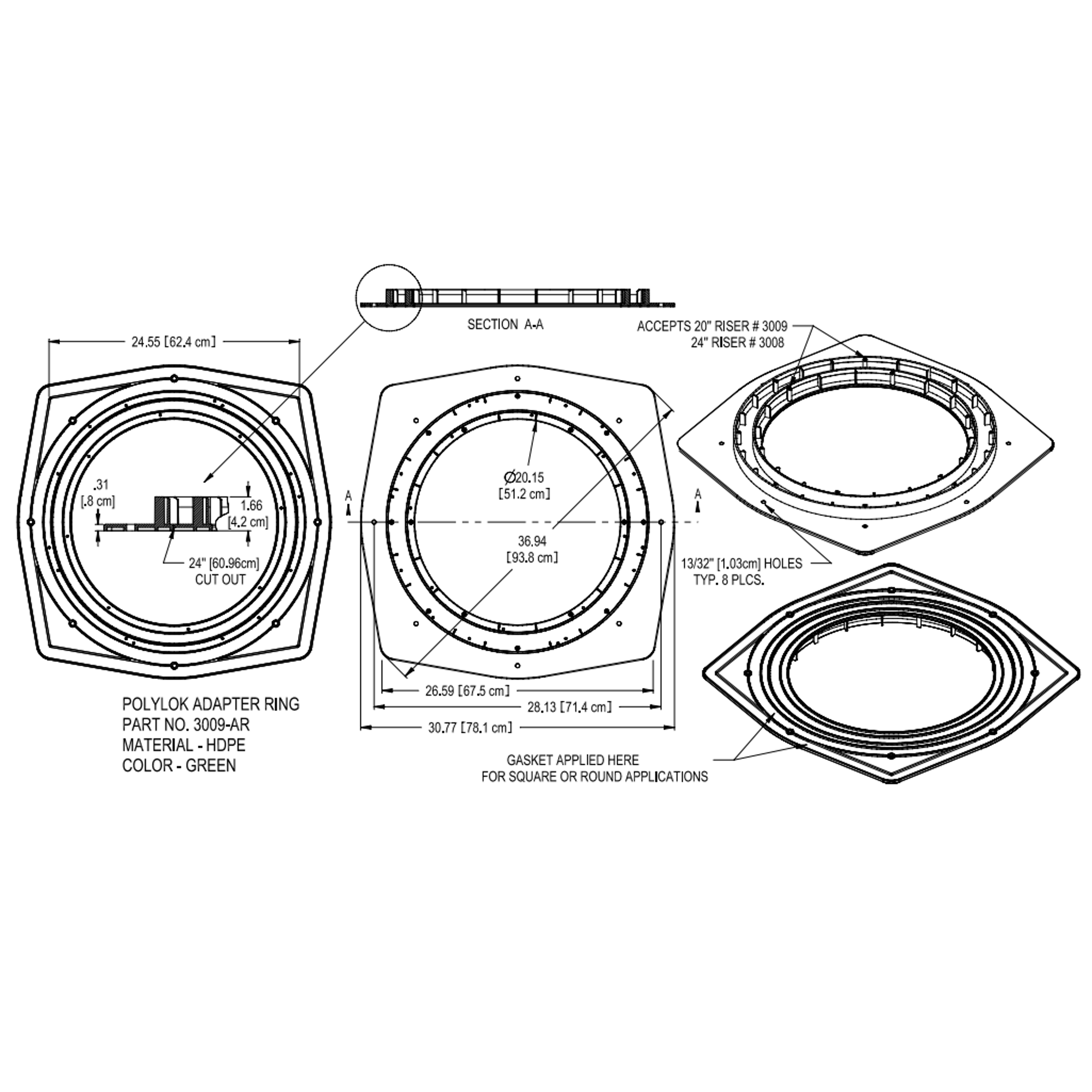 Adaptateur 20" et 24" POLYLOK - 0