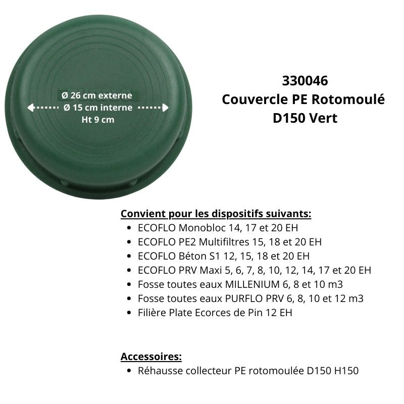 Couvercle ECOFLO Monobloc - 0