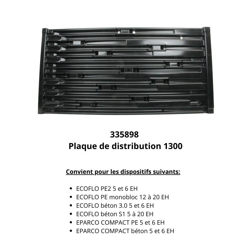 Plaque de distribution 1300 - 0