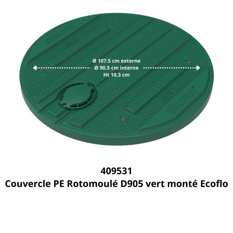 Couvercle de filtre pour filière ECOFLO BETON 3.0