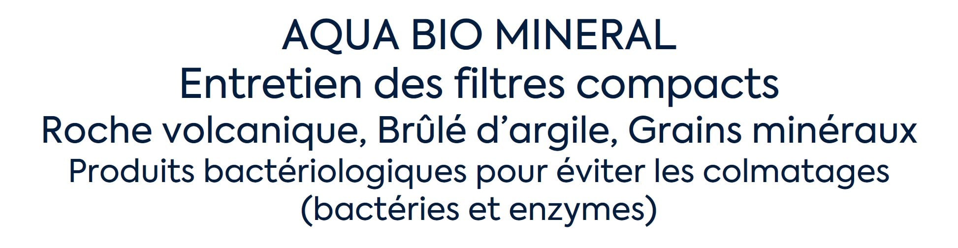 Aqua Bio Filtre compact minéral 25kg