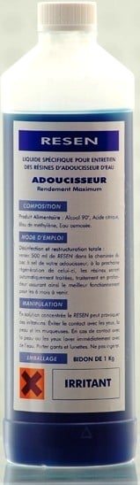 Nettoyant résine pour adoucisseur d'eau