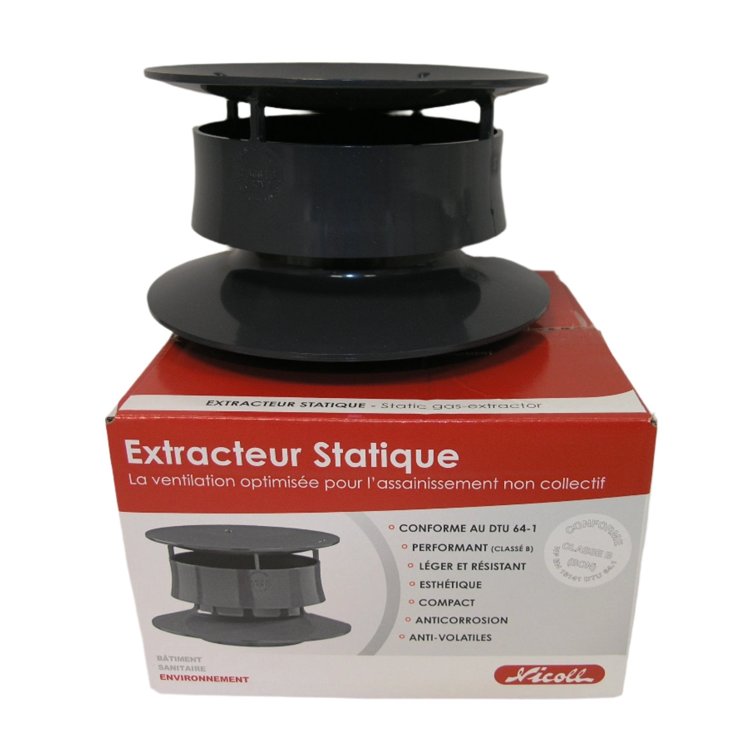 Extracteur statique fosse NICOLL agréé DTU 64.1