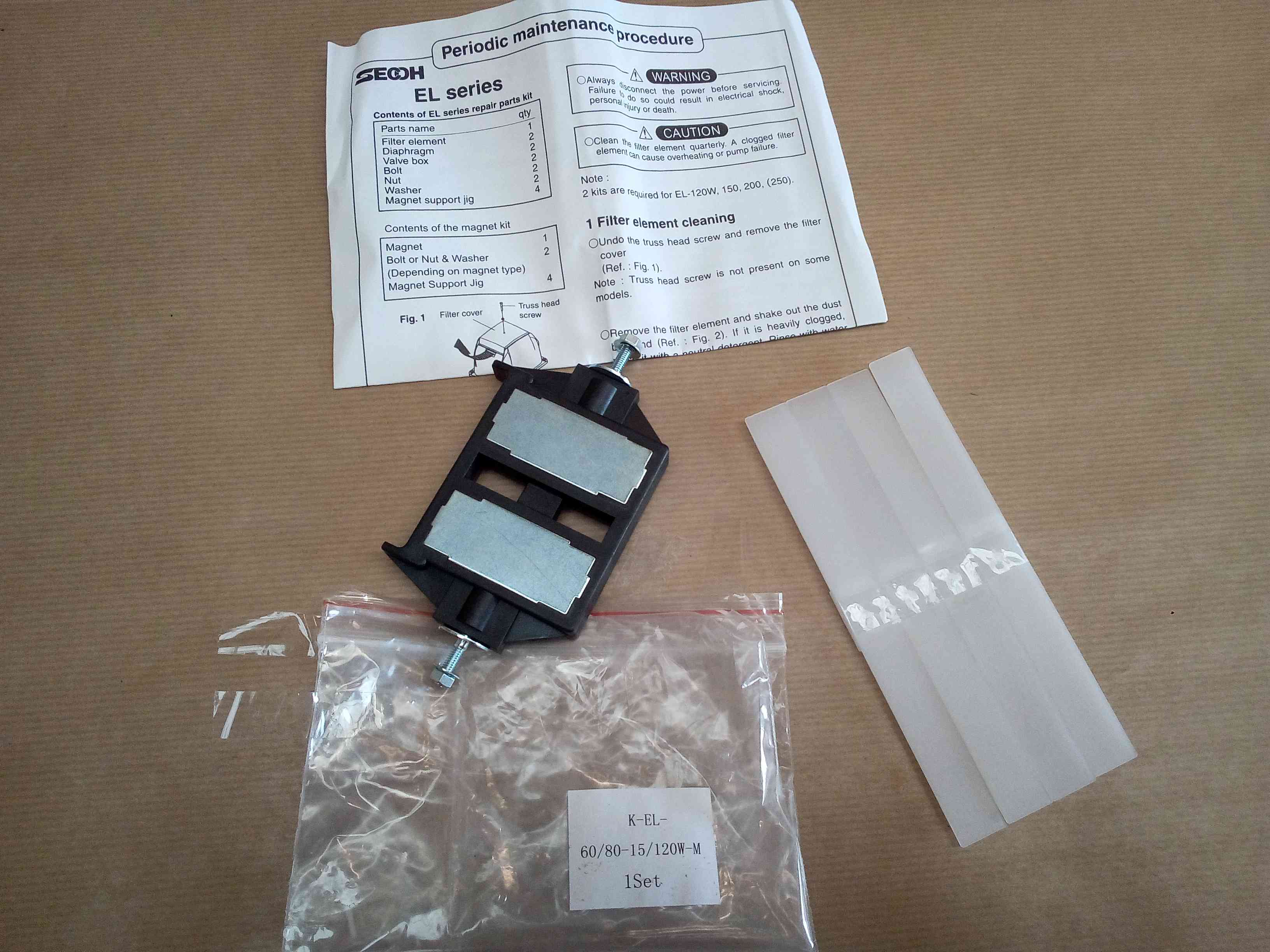 Kit aimant SECOH EL-S-60 et EL-S-80-15