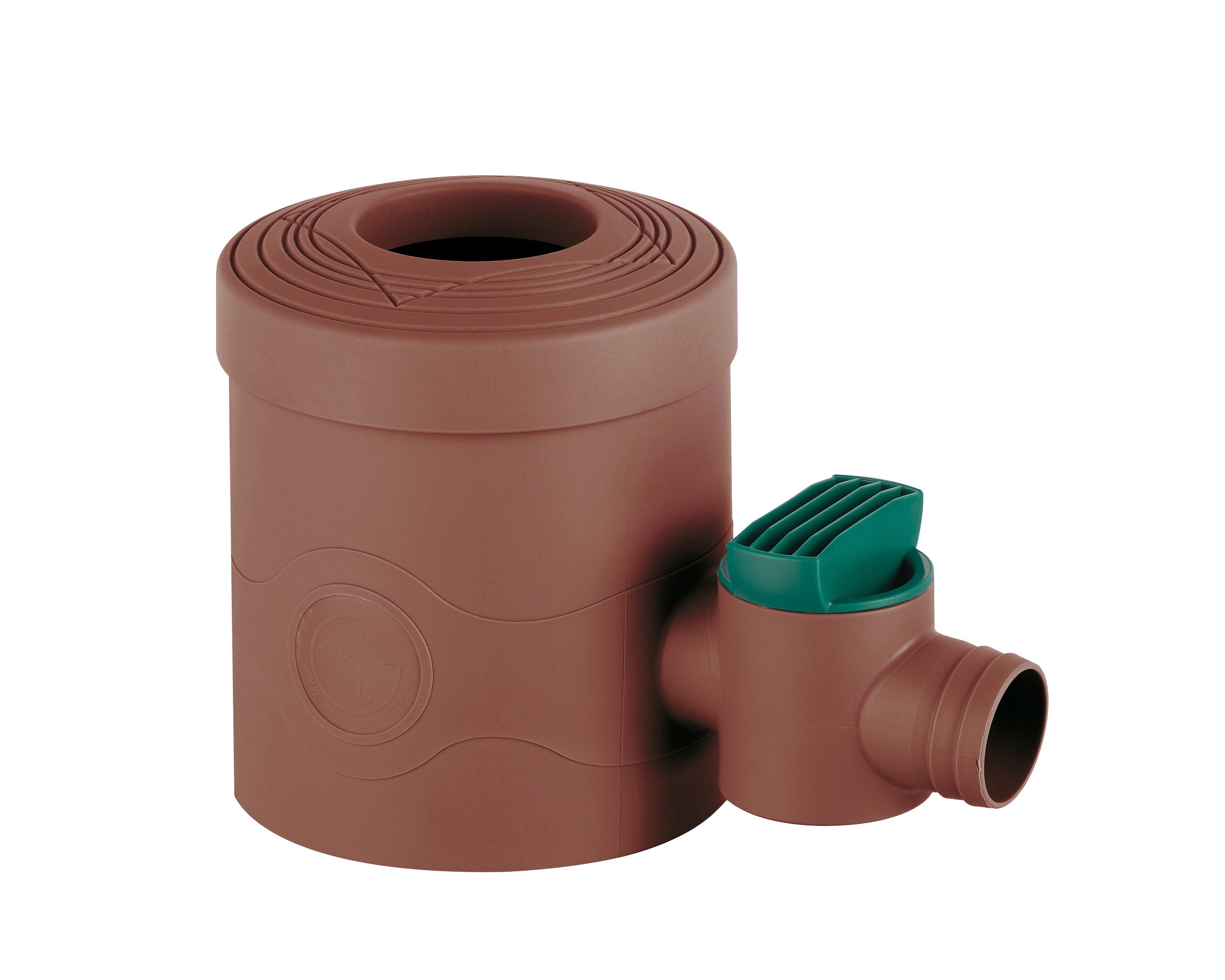 Collecteur d'eau de pluie robinet marron